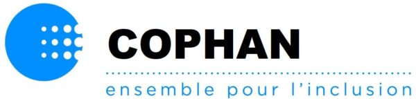Logo COPHAN avec slogan ensemble pour l'inclusion