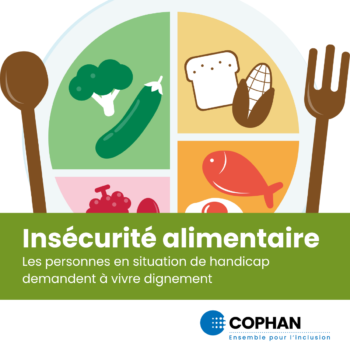 Insécurité alimentaire - Illustration des quatre catégories d'aliments.