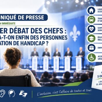 Dernier débat des chefs : parlera-t-on enfin des personnes en situation de handicap ? - actualité COPHAIN
