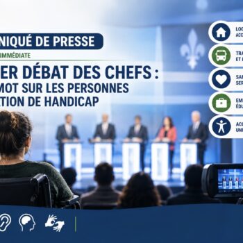 Premier débat des chefs : pas un mot sur les personnes en situation de handicap - actualité COPHAIN