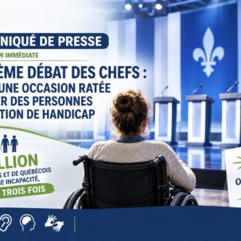 Troisième débat des chefs : encore une occasion ratée de parler des personnes en situation de handicap - actualité COPHAIN